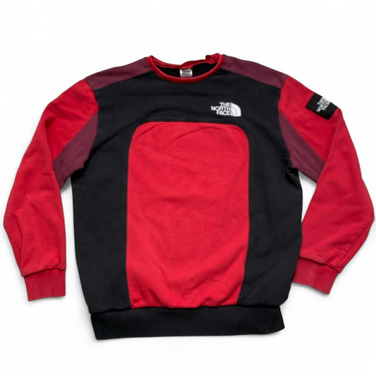 The North Face Red Black White and Burgundy Multi Colour Jumper (M)