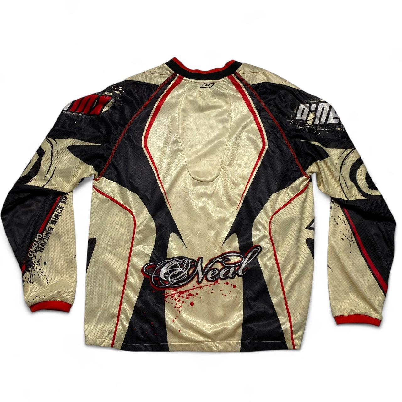 O'Neal MX Motocross Jersey Cream Black and Red (M)