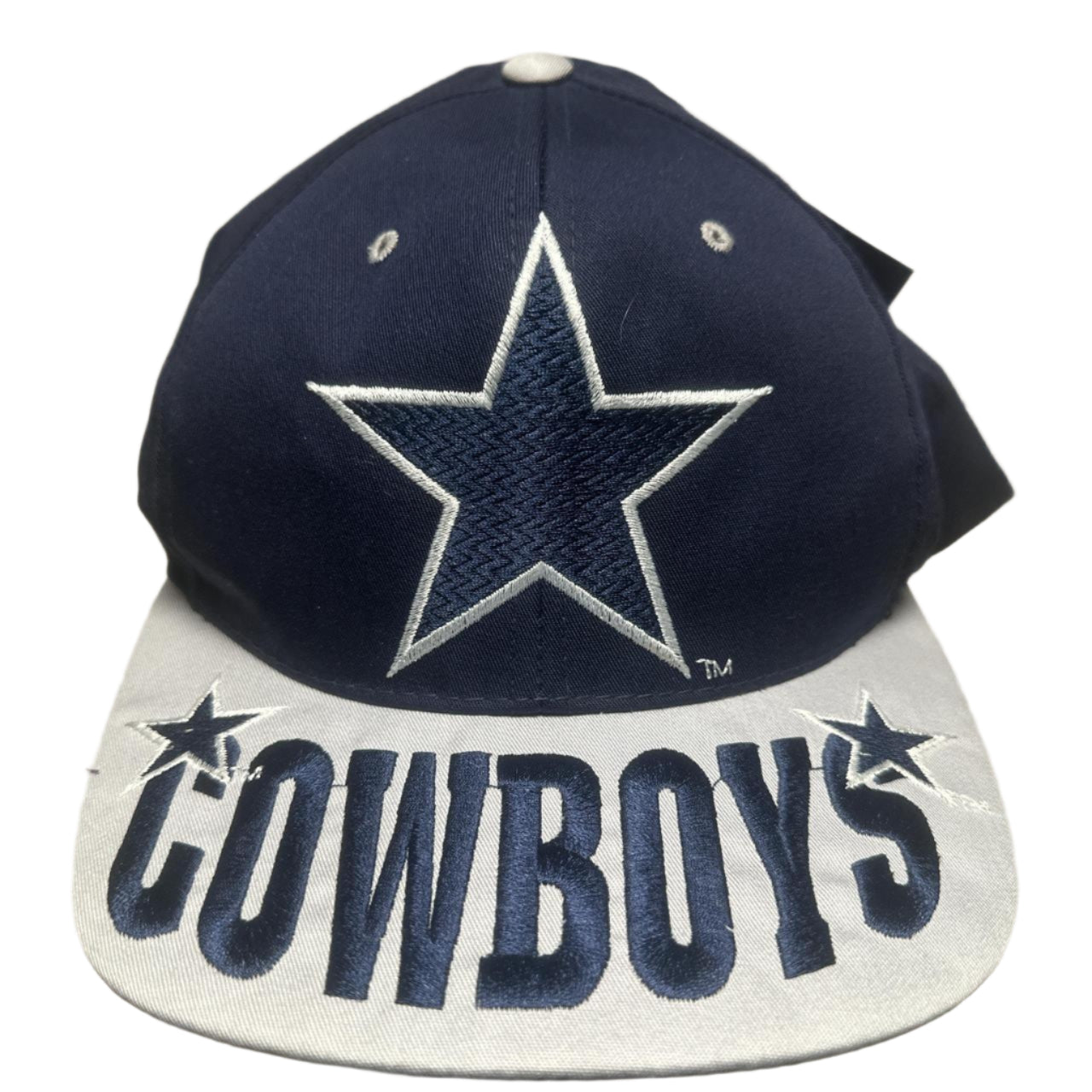 Dallas Cowboys Vintage 90’s Snapback Team NFL Cap Navy and Grey