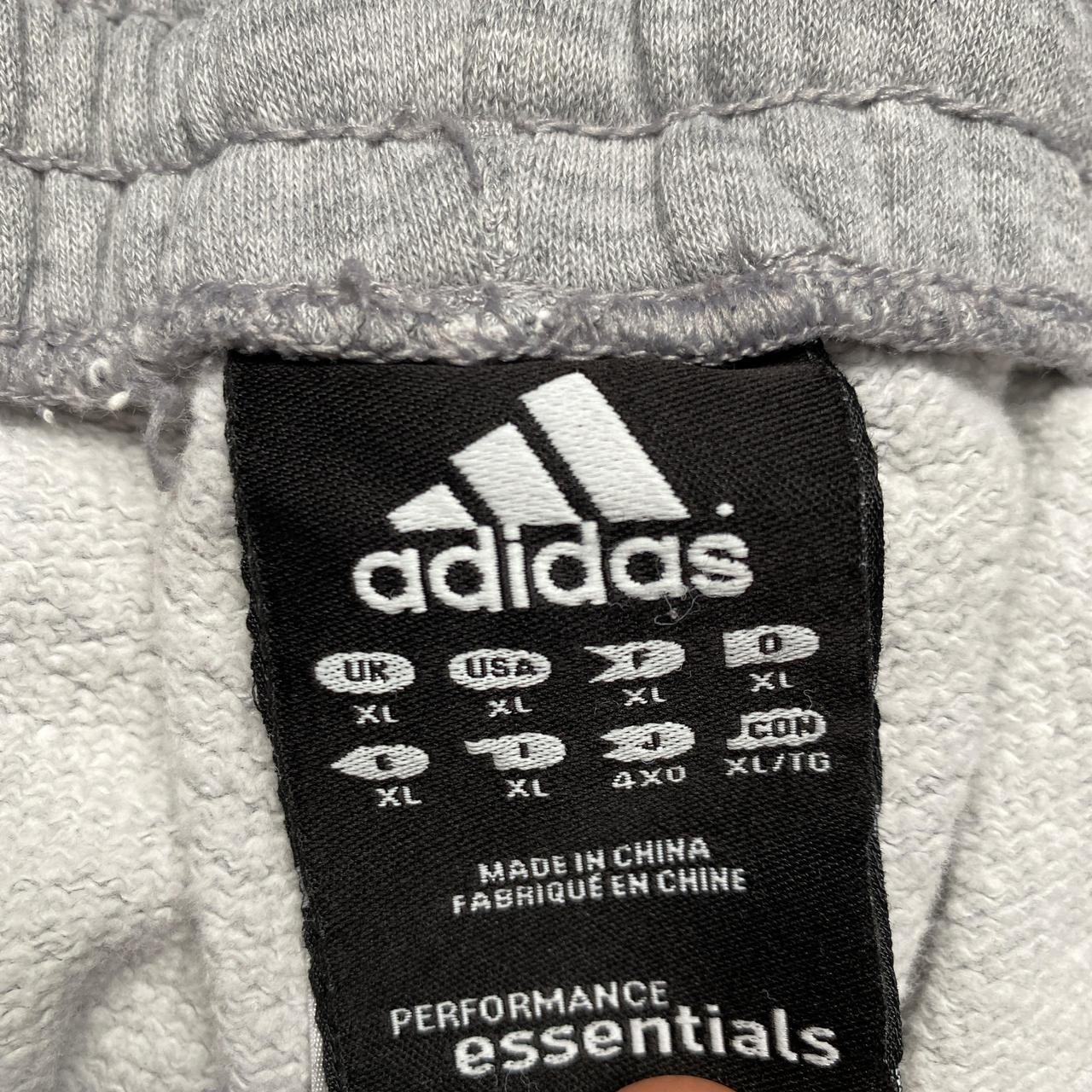 Adidas Performance Essentials Grey and Navy Baggy Joggers (XL)
