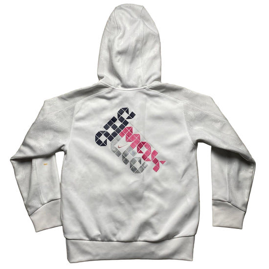 Nike Air Max LTD Vintage Womens White and Pink Hoodie (S)