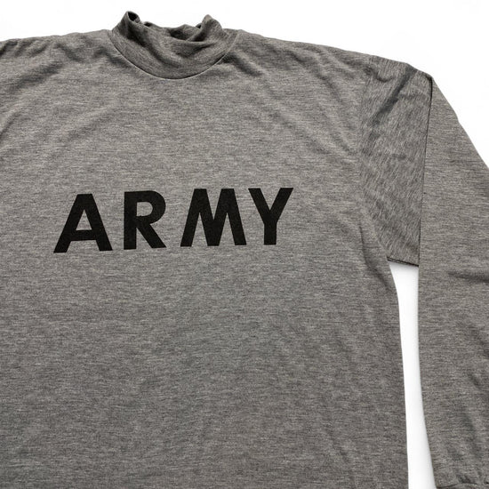 ARMY Military Vintage 90’s Long Sleeve Grey and Black T Shirt