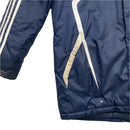 Chelsea Adidas Climawarm Padded Parka Long Coat Jacket Navy and White (L)