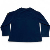 Stone Island Vintage 90’s Green Edge Navy Thick Jumper (XL)