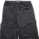 A1 Denim Soho Yacht Club Black and White Cargo Baggy Carpenter Jeans (W 30)