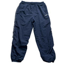 Umbro Navy and White Baggy Trackpant Shell Bottoms (XL)