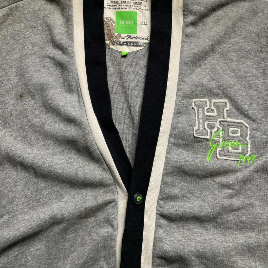 Hugo Boss Grey Cardigan Jumper (L)