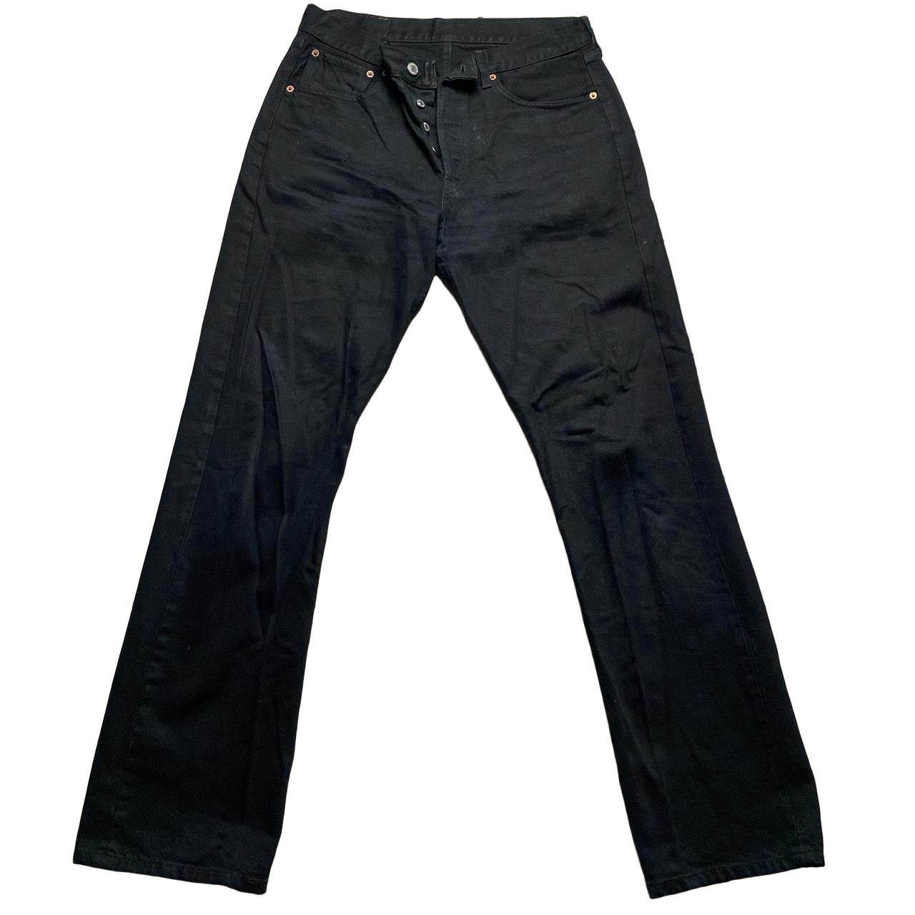 Levis 501 Vintage Black Baggy Jeans (32W)