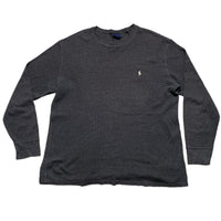 Ralph Lauren Polo Grey and White Waffle Knit Long Sleeve (XL)