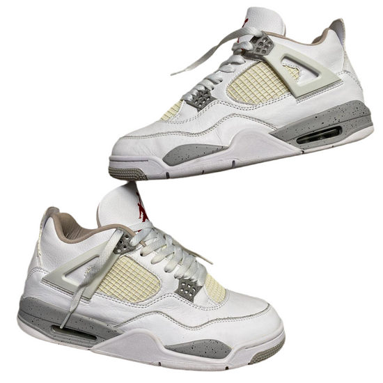 Jordan 4 White Cement Grey and Red (UK 11)