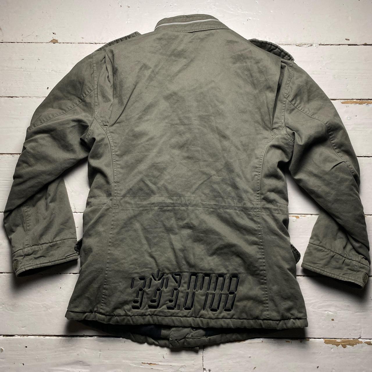 The Police Vintage Khaki Green Military Jacket