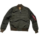 Alpha Industries MA-1 Bomber Jacket Khaki Green (L)