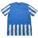 Nike Blue and White Stripe Football Jersey (L)