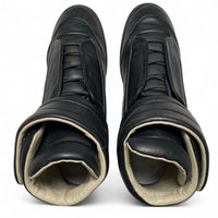 Maison Margiela Future High Top Triple Black Leather Trainers (UK 11)