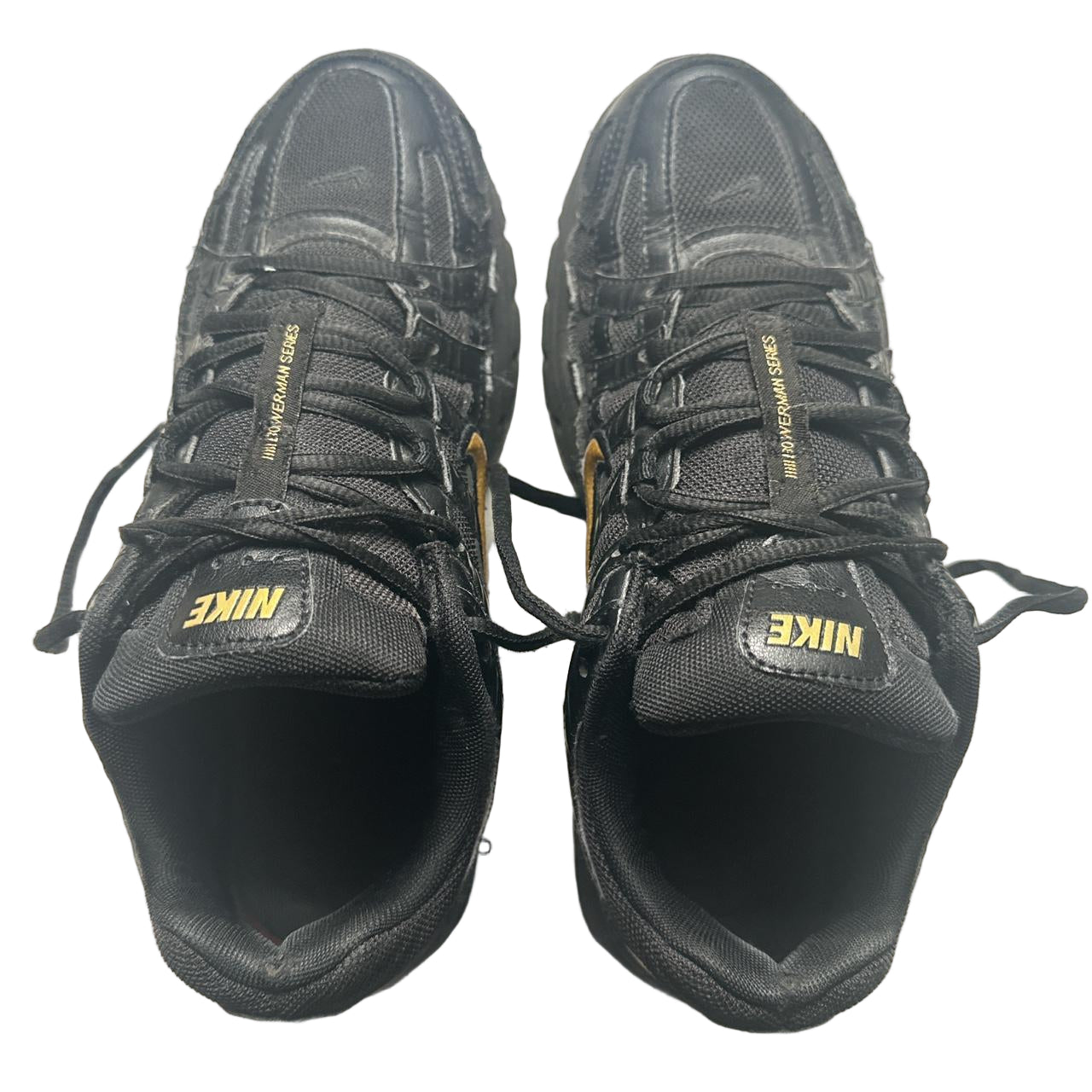 Nike P-6000 Black and Gold Trainers (UK 6)