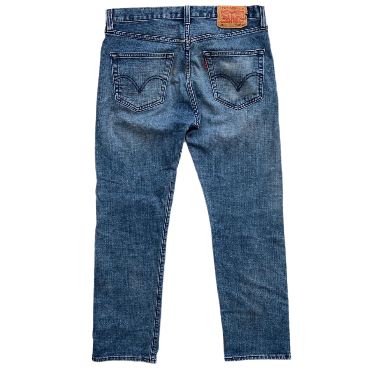 Levis 501 Blue Jeans (32W)