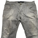 Armani Bleach Distressed Grey Jeans (38W)