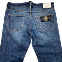 Stone Island Navy Baggy Jeans (32W)