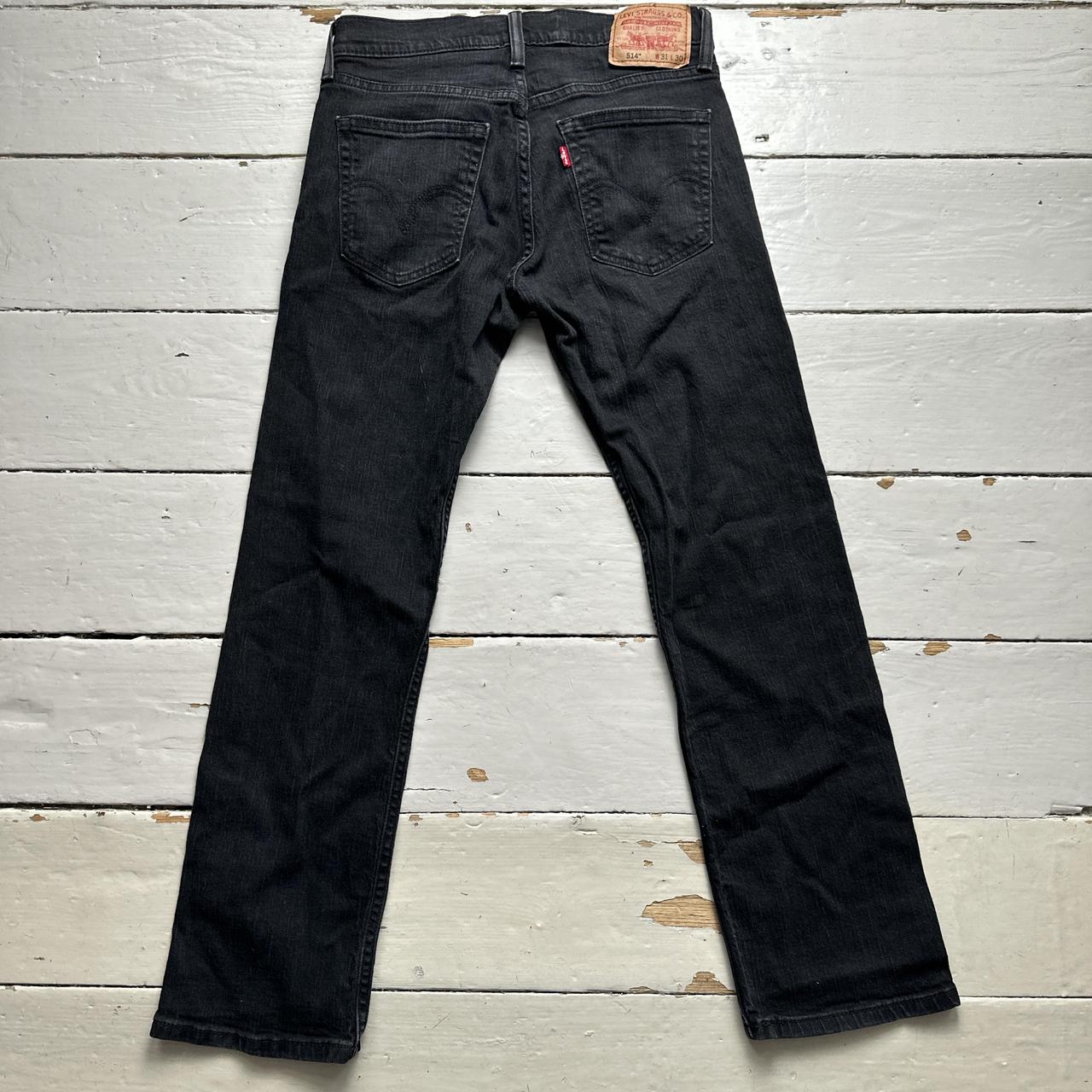 Levis 514 Dark Black Jeans