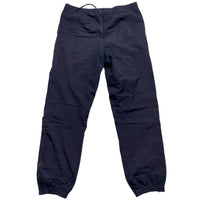 Adidas Navy and Grey Shell Trackpant Baggy Nylon Bottoms (S)