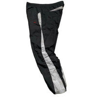 Nike Vintage y2k Grey White and Red Swoosh Shell Trackpant Bottoms (S)