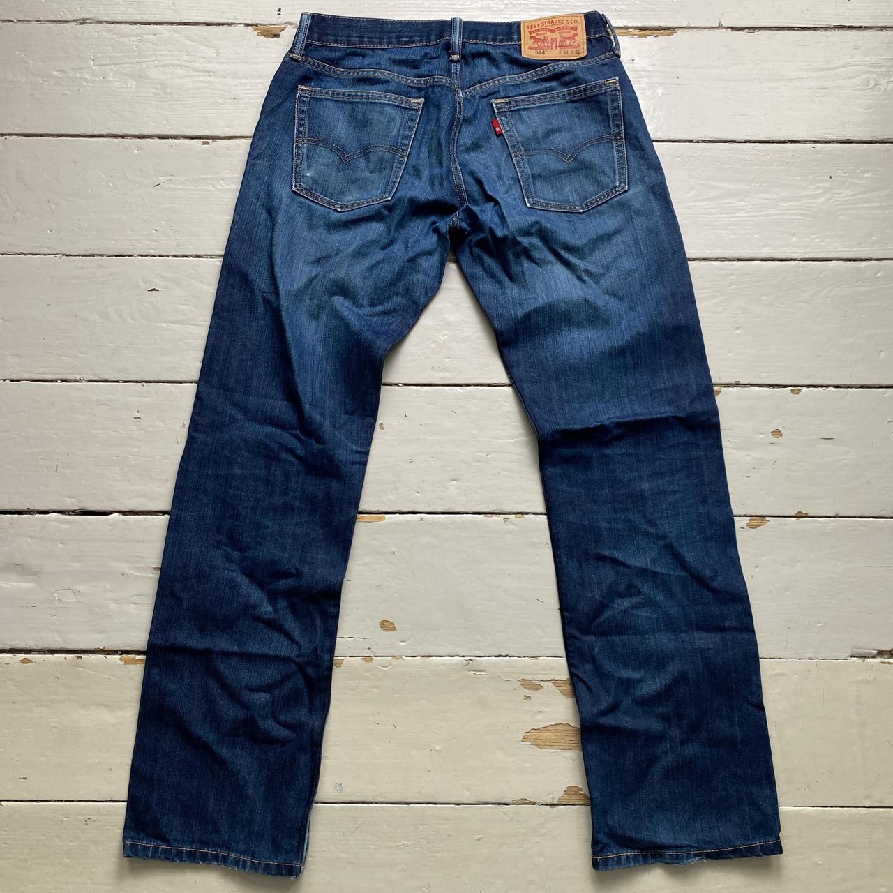 Levis 514 Navy Blue Baggy Jeans