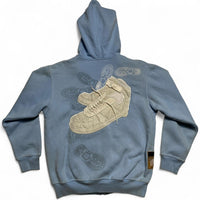 Time is Money Vintage y2k Baby Light Blue Air Force Embroidery Tracksuit (S)
