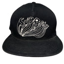 Supreme Black and White Snapback Cap