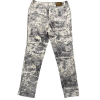 Cavalli Vintage Womens Floral Print White and Grey Jeans (30W)