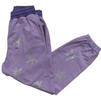 Unknown London Daggers Diamante Rhinestone Purple Joggers (M)