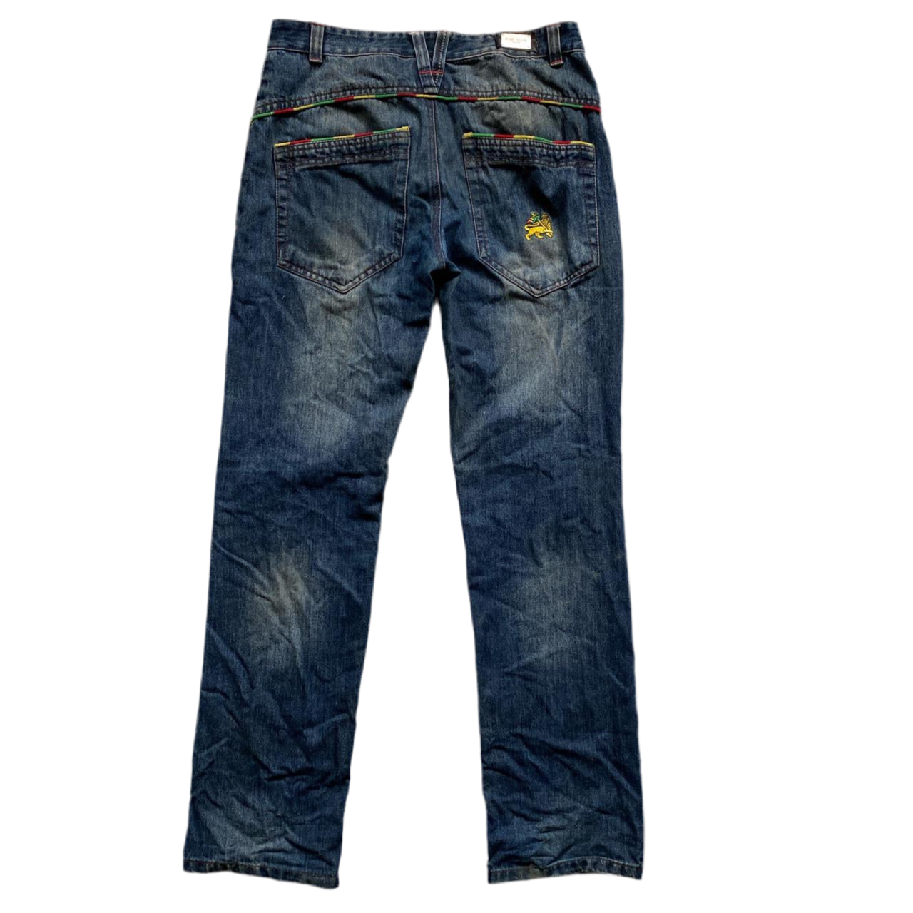 Raw Blue Vintage Rasta Lion Jeans (32W)