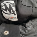 Minus Two Rhinestone Diamante Silver Black Cargo Trousers (XL)