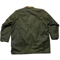 Burberry Burberrys Khaki Green Oilskin Long Trench Coat (XL)