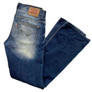 Levis 507 04 Vintage Stonewash Navy and Light Blue Baggy Jeans (31W)