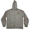 Ed Hardy Grey Cross and Heart Hoodie