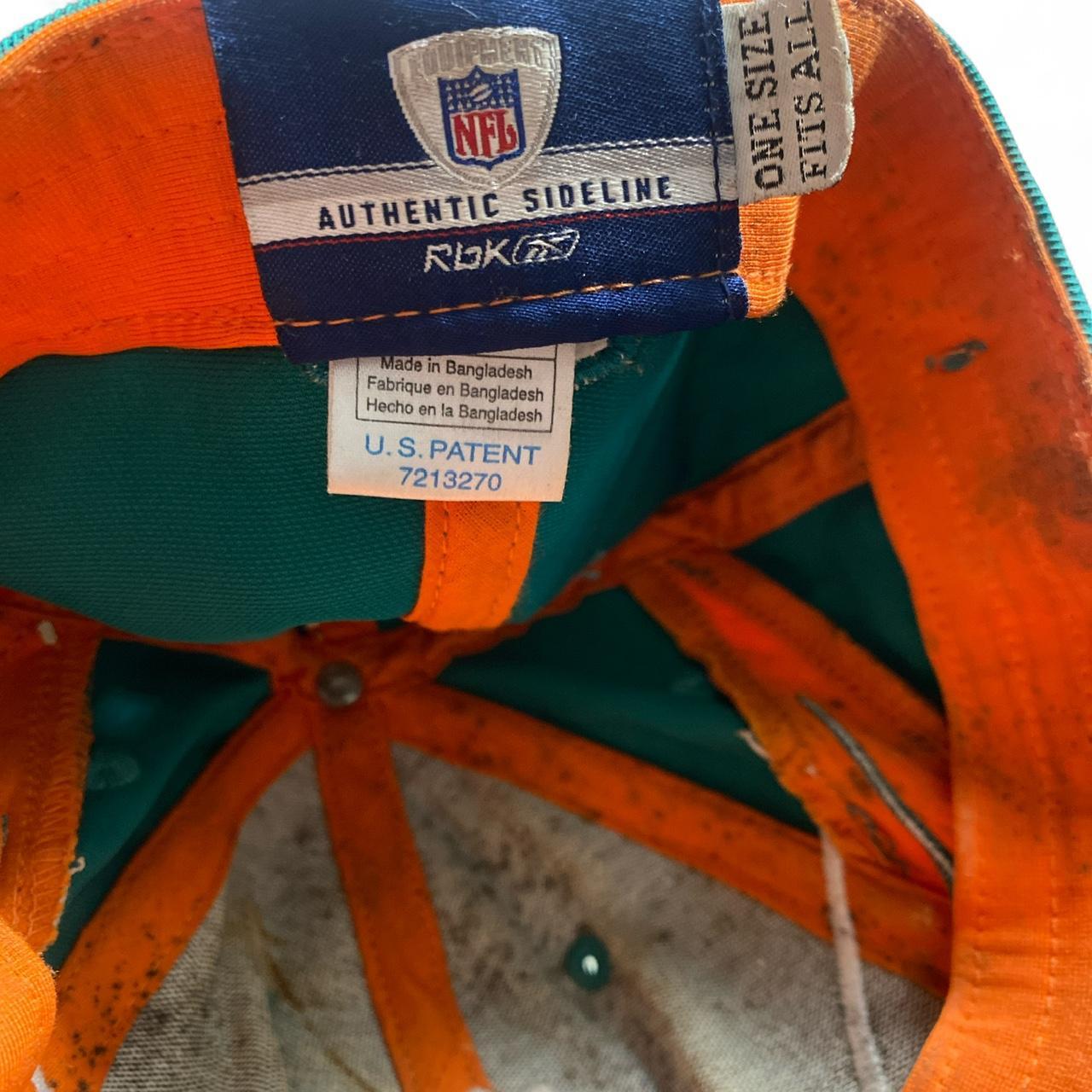 Miami Dolphins Reebok Vintage Turquoise and Orange Cap