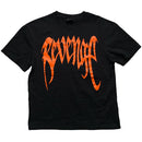 Revenge Black and Orange T Shirt (S)