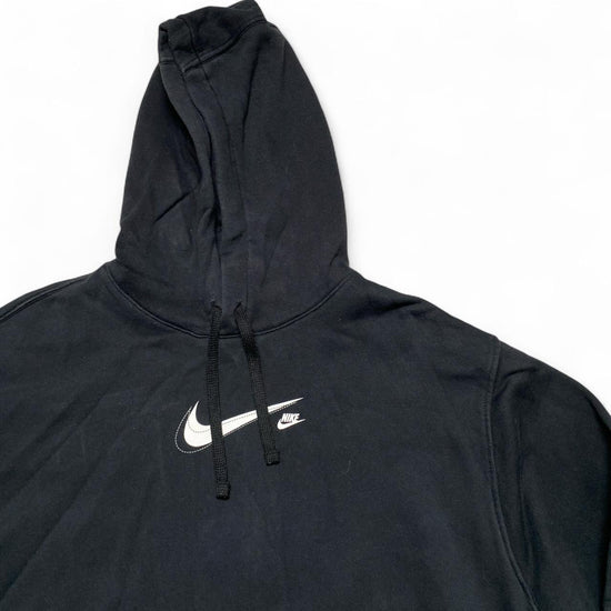 Nike Black and White Hoodie (XL)