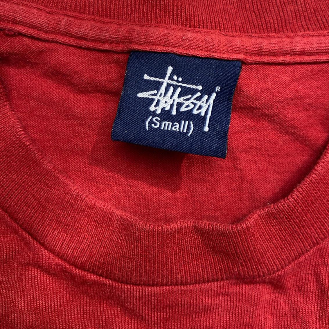 Stussy Red White and Purple Skulls T Shirt (S)