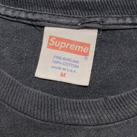Supreme Montage 2012 Who Am I Vintage Grey and White T Shirt (M)