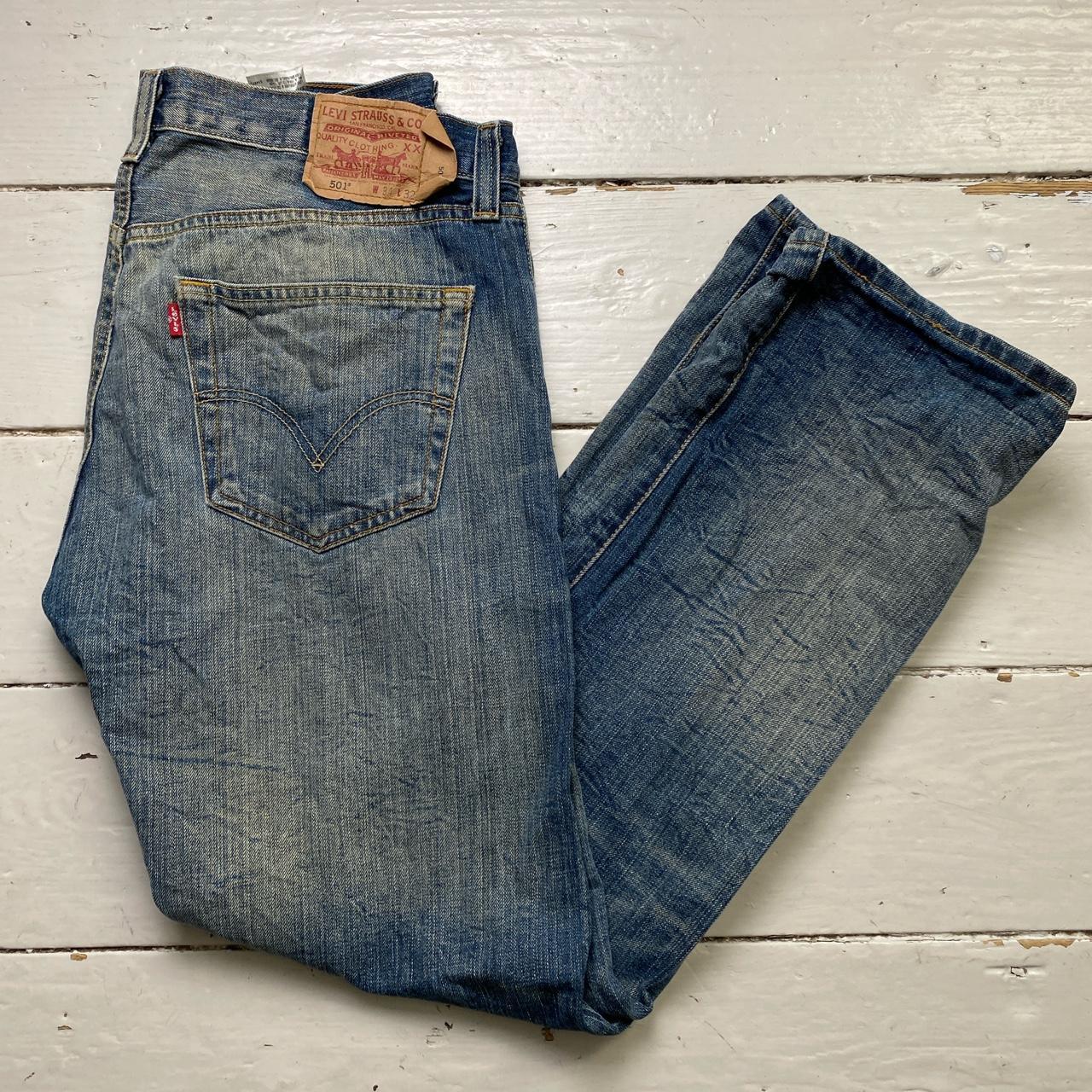 Levis 501 Vintage Blue Stonewash Jeans