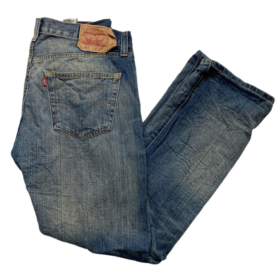Levis 501 Vintage Blue Stonewash Jeans (31W)