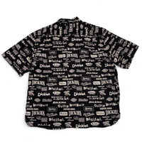 Dickies All Over Black and White Short Sleeve Shirt (XL)