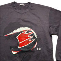 Essence Eye Motocross Helmet Long Sleeve Heavy T Shirt (M)