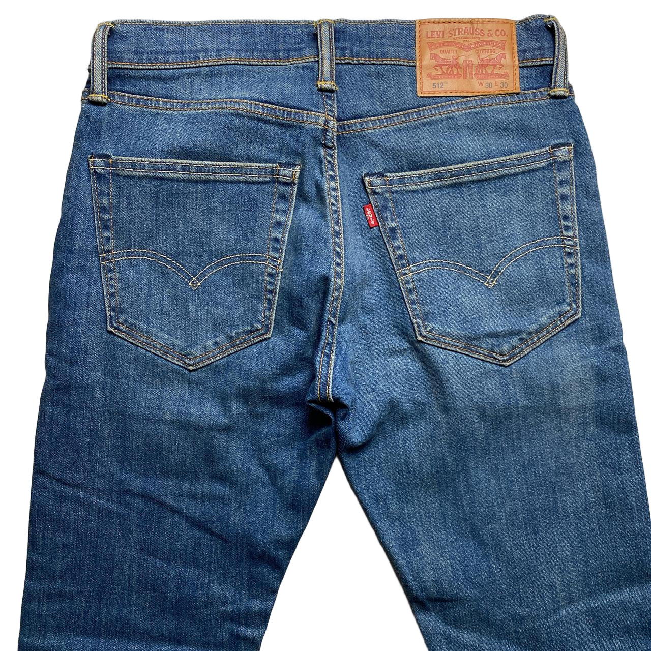Levis 512 Navy Slim Jeans (30W)