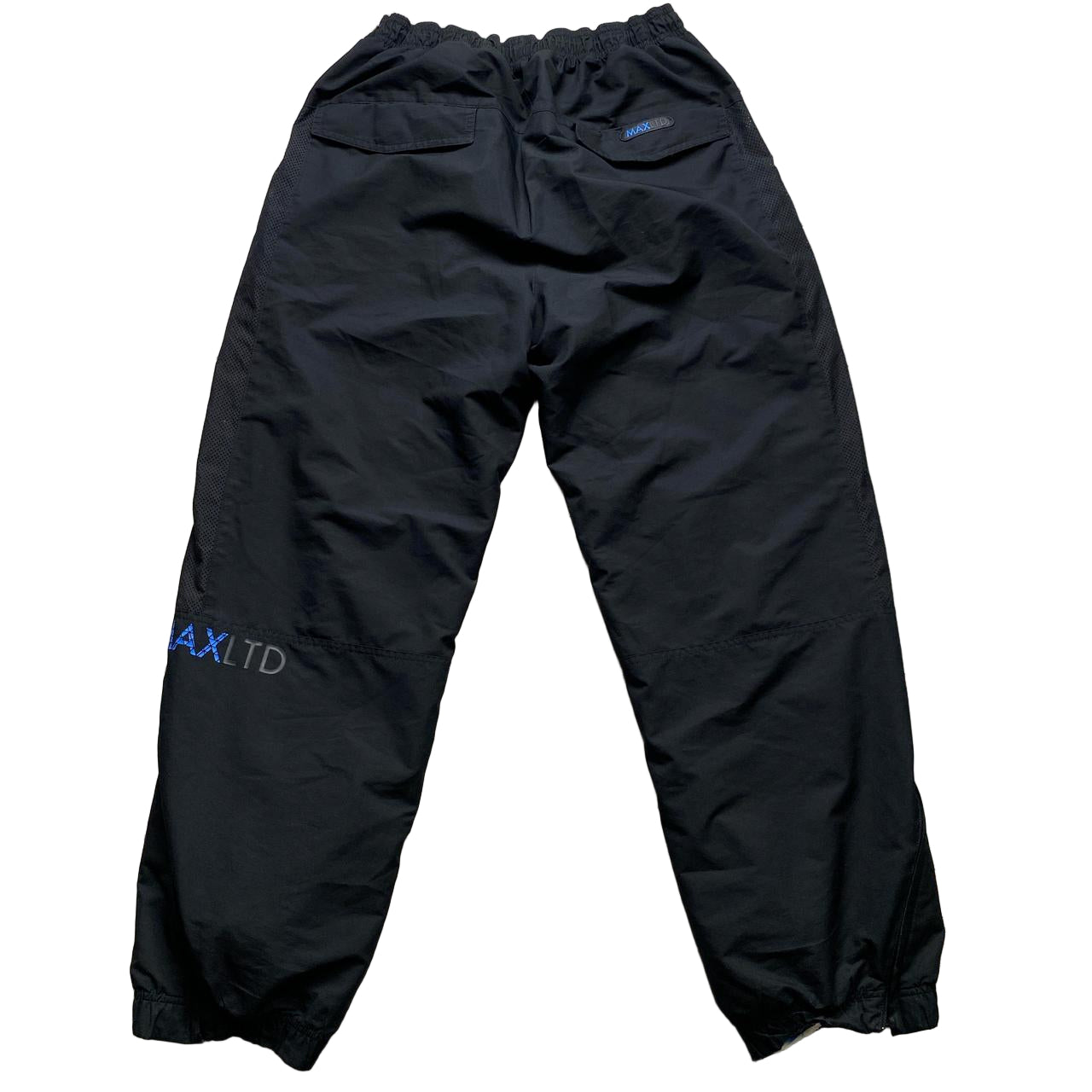 Nike Air Max LTD Black and Blue Baggy Trackpant Shell Pants (L)