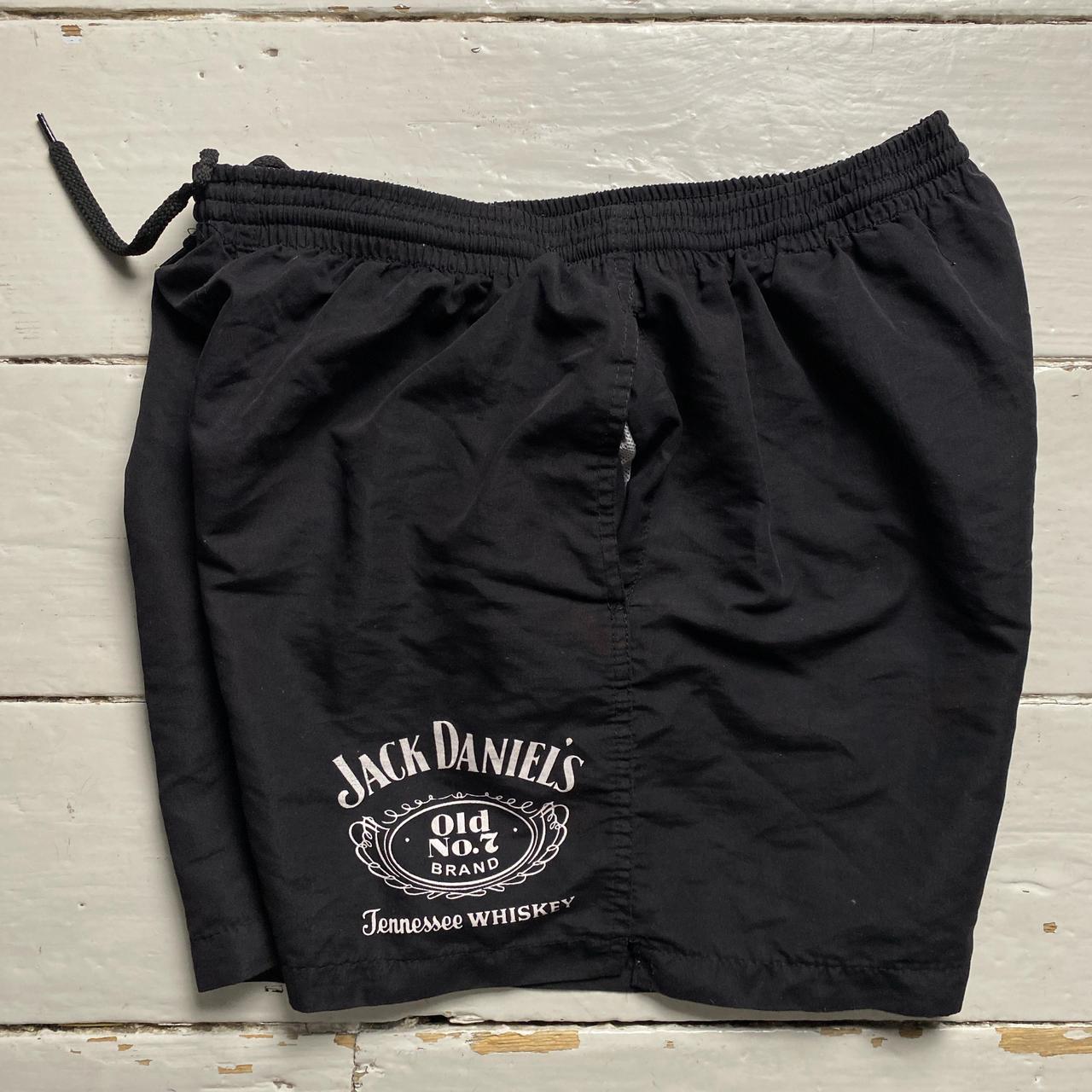 Jack Daniels Black and White Shell Shorts