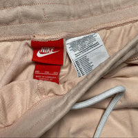 Nike Pink and White Big Swoosh Cotton Shorts (2XL)
