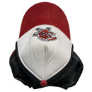 Iron Pigs Bacon MLB New Era Trucker Cap Black White and Red