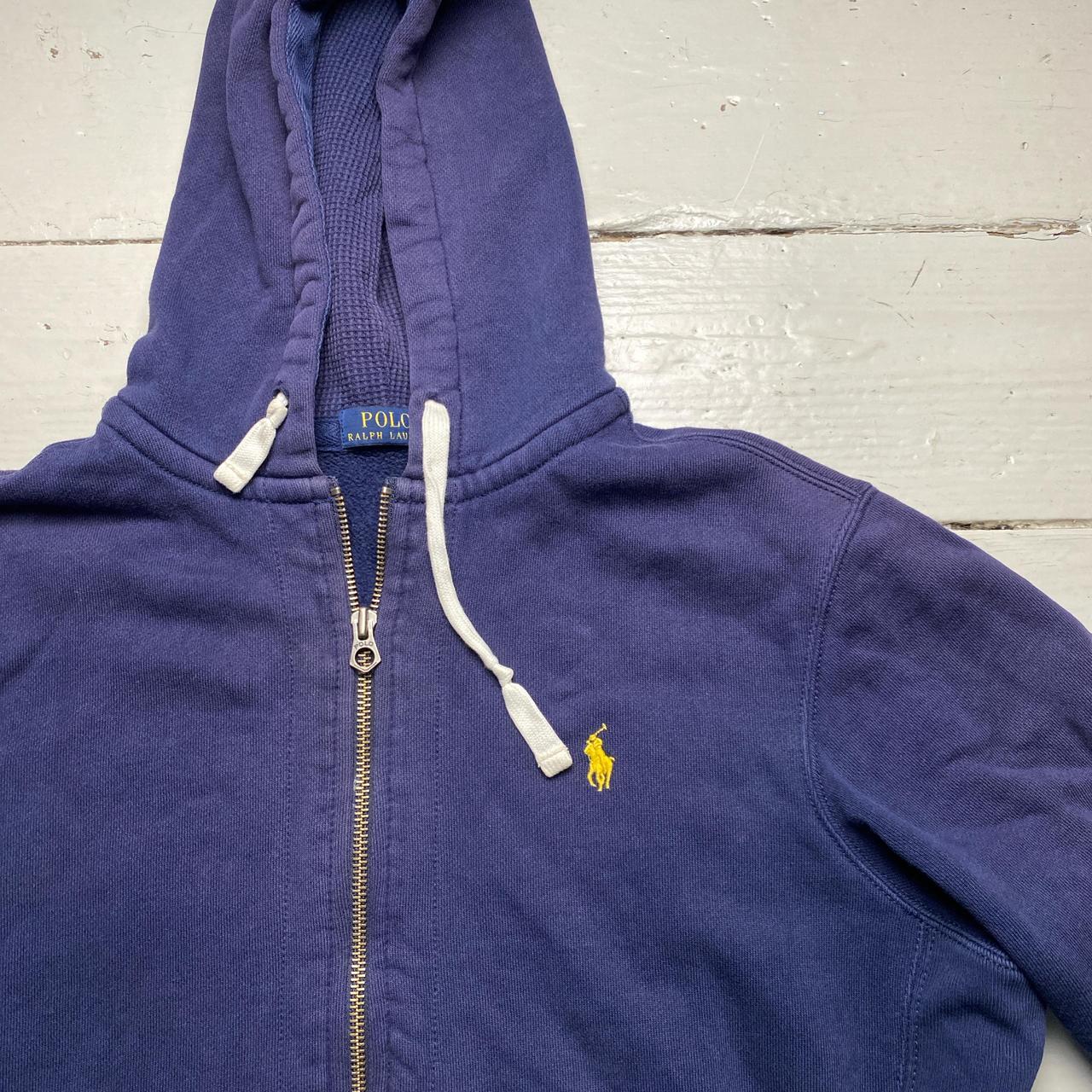 Polo Ralph Lauren Navy and Yellow Pony Hoodie